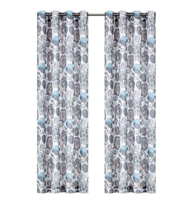 Kate Aurora Key West Summery Floral 2 Pack Grommet Top Sheer Curtain Panels 7 Kate Aurora Key West Summery Floral 2 Pack Grommet Top Sheer Curtain Panels - Image 7