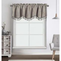 Kate Aurora Rod Pocket Luxurious Chenille Oversized Window Valance With A Beaded Tasseled Trim 16 Kate Aurora Rod Pocket Luxurious Chenille Oversized Window Valance With A Beaded Tasseled Trim -Sweet Home Store GUEST 029b20c0 843d 45bd 99e3 2e06bdabff88