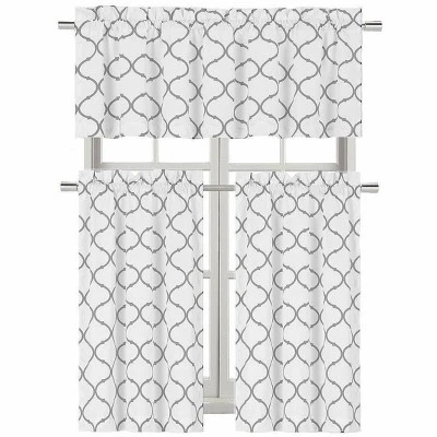 Kate Aurora Living Shabby Trellis 3 Piece Café Kitchen Curtain Tier And Valance Set 1 Kate Aurora Living Shabby Trellis 3 Piece Café Kitchen Curtain Tier And Valance Set