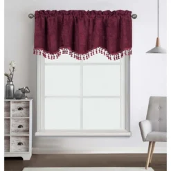 Kate Aurora Rod Pocket Luxurious Chenille Oversized Window Valance With A Beaded Tasseled Trim 15 Kate Aurora Rod Pocket Luxurious Chenille Oversized Window Valance With A Beaded Tasseled Trim -Sweet Home Store GUEST 049901a9 d40d 4f85 bb8a 5068b89921d0