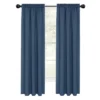 Kate Aurora 2 Piece Hamptons Coastal Living Textured Semi Sheer Rod Pocket Curtain Panels