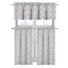 Kate Aurora Shabby Lattice Cotton Blend Kitchen Curtain Tier & Valance Set
