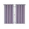 Kate Aurora 100% Hotel Thermal Blackout Lavender Grommet Top Curtain Panels
