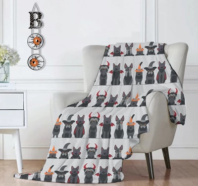 Kate Aurora Halloween Spooky Pets Ultra Soft & Plush Oversized Accent Throw Blanket - 50 In. W X 70 In. L 1 Kate Aurora Halloween Spooky Pets Ultra Soft & Plush Oversized Accent Throw Blanket - 50 In. W X 70 In. L