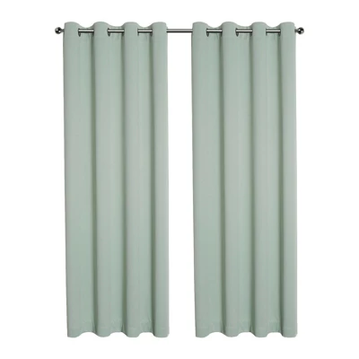 Kate Aurora Hotel Living 2 Pack 100% Blackout Grommet Top Sage Green Curtain Panels 7 Kate Aurora Hotel Living 2 Pack 100% Blackout Grommet Top Sage Green Curtain Panels - Image 7
