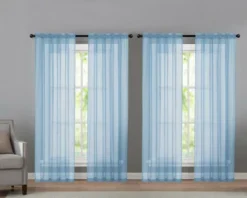 Kate Aurora 4 Piece Basic Home Rod Pocket Sheer Voile Window Curtain Panels -Sweet Home Store GUEST 0e33d7a9 e7c4 4a5a aa48 3e36a2e332de