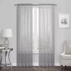 Kate Aurora Essential 1 Piece Silver Gray Sheer Voile Rod Pocket Window Curtain Panel 5 Kate Aurora Essential 1 Piece Silver Gray Sheer Voile Rod Pocket Window Curtain Panel -Sweet Home Store GUEST 107aac03 9b08 44eb a1bb 86a20fc55347