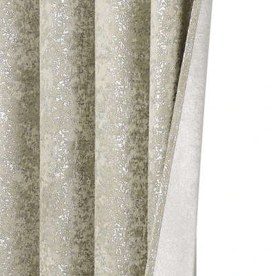 Kate Aurora 2 Pack Glam Metallic Sparkle Thermal Light Filtering Grommet Top Curtains 2 Kate Aurora 2 Pack Glam Metallic Sparkle Thermal Light Filtering Grommet Top Curtains - Image 2