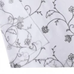Kate Aurora 2 Piece Scroll Floral Embroidered Sheer Voile Grommet Top Window Curtains 14 Kate Aurora 2 Piece Scroll Floral Embroidered Sheer Voile Grommet Top Window Curtains -Sweet Home Store GUEST 12822abd 8b4f 4800 a397 3b7a32165632