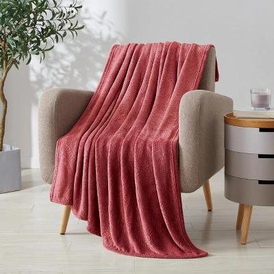 Kate Aurora Ultra Soft & Plush Ogee Damask Fleece Throw Blanket Covers - 50 In. W X 60 In. L 6 Kate Aurora Ultra Soft & Plush Ogee Damask Fleece Throw Blanket Covers - 50 In. W X 60 In. L - Image 6