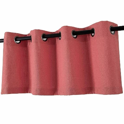 Kate Aurora Teen Decor Poly Cotton Coral Colored Grommet Top Window Valance 1 Kate Aurora Teen Decor Poly Cotton Coral Colored Grommet Top Window Valance