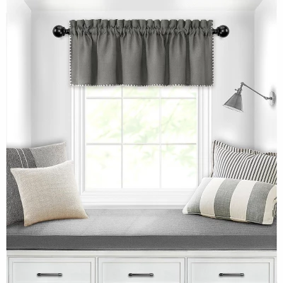 Kate Aurora Coastal Hamptons Living Complete 3 Piece Textured Kitchen Curtain Tier & Valance Set 2 Kate Aurora Coastal Hamptons Living Complete 3 Piece Textured Kitchen Curtain Tier & Valance Set - Image 2