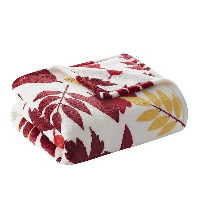 Kate Aurora Oversized Autumn Leaves Ultra Soft & Plush Throw Blanket Cover - 50 In. X 70 In. 1 Kate Aurora Oversized Autumn Leaves Ultra Soft & Plush Throw Blanket Cover - 50 In. X 70 In.