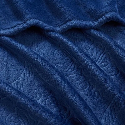 Kate Aurora Ultra Soft & Plush Ogee Damask Fleece Throw Blanket Covers - 50 In. W X 60 In. L 1 Kate Aurora Ultra Soft & Plush Ogee Damask Fleece Throw Blanket Covers - 50 In. W X 60 In. L