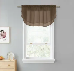 Kate Aurora Living Double Layered Sheer Rod Pocket Ascot Window Valances -Sweet Home Store GUEST 20e72d80 50c3 4a6d 8a98 410e7d02844e