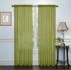 Kate Aurora Basic 2 Pack Sheer Voile Home Window Curtains -Sweet Home Store GUEST 2344f007 9656 48cb 8be0 b5b5f6ca9a50