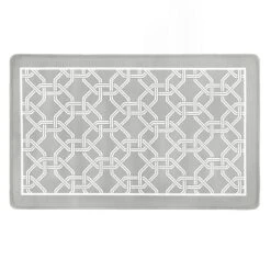 Kate Aurora Versailles Modern Geometric Chain Link Memory Foam Anti Fatigue & Skid Resistant Kitchen Mat - 18" X 30" -Sweet Home Store GUEST 25446b9e 8c9e 4221 8997 b5bc826587b1