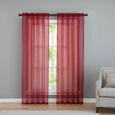 Kate Aurora Living Premium 2 Pack Sheer Voile Window Curtain Panels 8 Kate Aurora Living Premium 2 Pack Sheer Voile Window Curtain Panels - Image 8