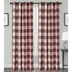 Kate Aurora Country Farmhouse Living Classic Buffalo Plaid Checkered Single Grommet Top Window Curtain Panel 17 Kate Aurora Country Farmhouse Living Classic Buffalo Plaid Checkered Single Grommet Top Window Curtain Panel -Sweet Home Store GUEST 27fac5d3 6ff9 40a1 91b6 f41ed276112f