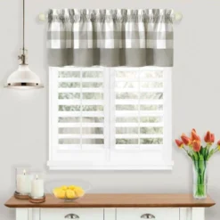 Kate Aurora Modern Farmhouse Buffalo Plaid Checkered Rod Pocket Window Valance 10 Kate Aurora Modern Farmhouse Buffalo Plaid Checkered Rod Pocket Window Valance -Sweet Home Store GUEST 2854d868 911c 4fcb bce8 777535200573