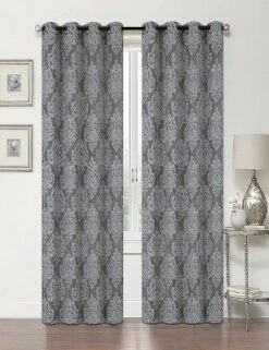 Kate Aurora 2 Pack Delaney Room Darkening Damask Print Grommet Curtain 12 Kate Aurora 2 Pack Delaney Room Darkening Damask Print Grommet Curtain -Sweet Home Store GUEST 2a437938 772d 42d0 9e4b c6c4450d4cbc