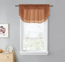 Kate Aurora Living Double Layered Sheer Rod Pocket Ascot Window Valances -Sweet Home Store GUEST 2bd8bf54 eb91 4438 b5b0 109ed5b0d677