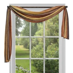 Kate Aurora Royal Ombre Crushed Semi Sheer Single Window Scarf Treatment -Sweet Home Store GUEST 2d661923 3499 4eeb 8702 a147823a8cfa