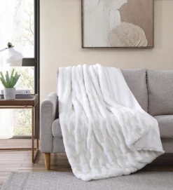 Kate Aurora Ultra Soft & Premium Plush Oversized Faux Rabbit Fur Accent Throw Blanket - 50 In. W X 70 In. L -Sweet Home Store GUEST 2fa9b522 38a4 47dc 92bb dbab66771976