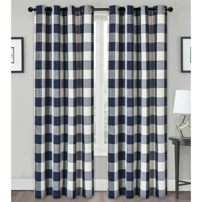 Kate Aurora Country Farmhouse Living Classic Buffalo Plaid Checkered Single Grommet Top Window Curtain Panel 9 Kate Aurora Country Farmhouse Living Classic Buffalo Plaid Checkered Single Grommet Top Window Curtain Panel - Image 9