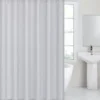 Kate Aurora Hotel Collection Mold & Mildew Resistant 100% Waterproof Light Gray Fabric Shower Curtain Liner - Standard Size
