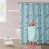 Kate Aurora Montauk Accents Complete 5 Piece Juvi Mermaid Themed Fabric Shower Curtain Bathroom Set