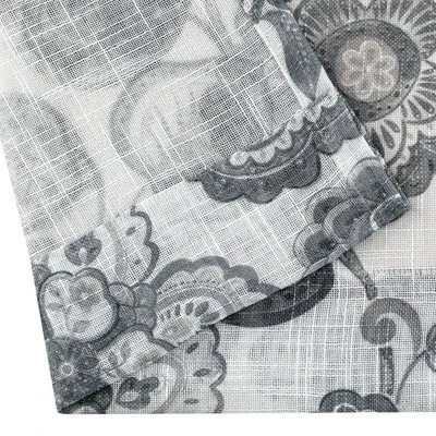 Kate Aurora Key West Summery Floral 2 Pack Grommet Top Sheer Curtain Panels 5 Kate Aurora Key West Summery Floral 2 Pack Grommet Top Sheer Curtain Panels - Image 5