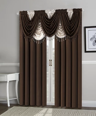 Kate Aurora Lux Living Complete 9 Piece Semi Sheer Rod Pocket Window Curtain & Valance Set 7 Kate Aurora Lux Living Complete 9 Piece Semi Sheer Rod Pocket Window Curtain & Valance Set - Image 7