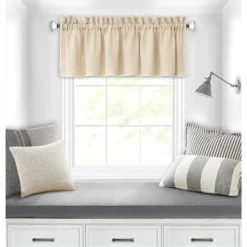 Kate Aurora Coastal Hamptons Living Textured Rod Pocket Window Valance -Sweet Home Store GUEST 37748dc2 5de2 4121 909e 9cb2f4c1c1e8