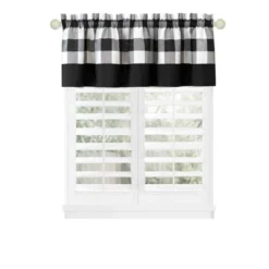 Kate Aurora Modern Country Farmhouse 3 Piece Buffalo Check Plaid Window Curtains & Valance Set -Sweet Home Store GUEST 37d21bf0 69ba 4526 b657 3076d801e646