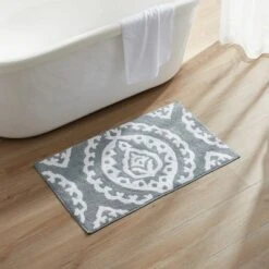 Kate Aurora 100% Premium Cotton Damask Designed Non Slip Bath Rug - 20 In. W X 32 In. L 11 Kate Aurora 100% Premium Cotton Damask Designed Non Slip Bath Rug - 20 In. W X 32 In. L -Sweet Home Store GUEST 397c5e45 6daa 470b b034 60957fe082d1