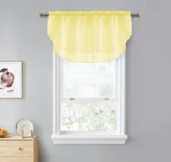 Kate Aurora Living Double Layered Sheer Rod Pocket Ascot Window Valances -Sweet Home Store GUEST 3fbbf490 26b7 413d 8fca 7b2d1fabf786
