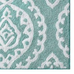 Kate Aurora 100% Premium Cotton Damask Designed Non Slip Bath Rug - 20 In. W X 32 In. L 8 Kate Aurora 100% Premium Cotton Damask Designed Non Slip Bath Rug - 20 In. W X 32 In. L -Sweet Home Store GUEST 407db857 0def 433b 9819 0314a08a4c32
