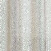 Kate Aurora 2 Piece Sparkly Metallic Sheer Voile Grommet Top Window Curtain Panels