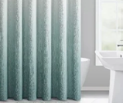 Kate Aurora Spa Essential Aqua Crushed Ombre Fabric Shower Curtain - 72 In. W X 72 In. L -Sweet Home Store GUEST 48e18ca4 a222 4242 a28c d32895f5d7f9