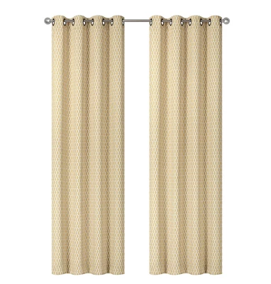 Kate Aurora 2 Pack Amari Contemporary Lattice Light Filtering Grommet Top Window Curtain Panels 8 Kate Aurora 2 Pack Amari Contemporary Lattice Light Filtering Grommet Top Window Curtain Panels - Image 8