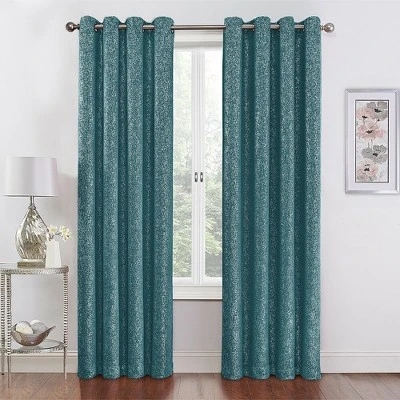 Kate Aurora 2 Pack Glam Metallic Sparkle Thermal Light Filtering Grommet Top Curtains 11 Kate Aurora 2 Pack Glam Metallic Sparkle Thermal Light Filtering Grommet Top Curtains - Image 11