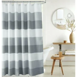Kate Aurora Spa Accents Striped Waffle Fabric Shower Curtains -Sweet Home Store GUEST 4a442b8c 61a7 4849 9c20 6a9b46238e52