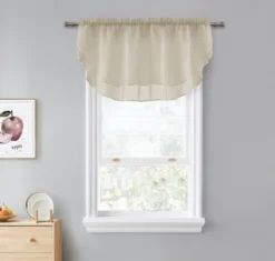 Kate Aurora Living Double Layered Sheer Rod Pocket Ascot Window Valances -Sweet Home Store GUEST 50208499 6493 4309 b663 62539f8a364e