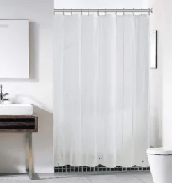 Kate Aurora Hotel Collection Heavy Duty Odor Free Mold & Mildew Resistant Tub Length PEVA Vinyl Shower Liner - 72 In. W X 78 In. L -Sweet Home Store GUEST 50a0d1a4 21bc 4e77 bda2 3d72b01edf23