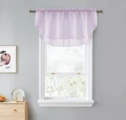 Kate Aurora Living Double Layered Sheer Rod Pocket Ascot Window Valances -Sweet Home Store GUEST 5167e6fe cd90 413d b73b e2c744c8999a
