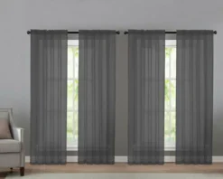 Kate Aurora 4 Piece Basic Home Rod Pocket Sheer Voile Window Curtain Panels -Sweet Home Store GUEST 51b6366a 1c8e 415c afa7 7ba71fd6e4d6