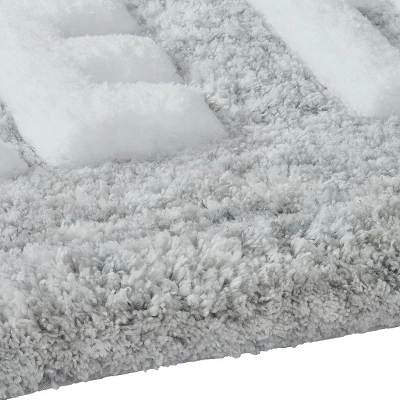 Kate Aurora Dorm Basics "Take It Off" Gray Typography Soft Tufted Oversized Bath Rug Runner - 2'x5' 4 Kate Aurora Dorm Basics "Take It Off" Gray Typography Soft Tufted Oversized Bath Rug Runner - 2'x5' - Image 4