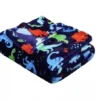 Kate Aurora Ultra Soft & Plush Oversized Dinosaurs Hypoallergenic Throw Fleece Blanket - 50 In, W X 60 In. L