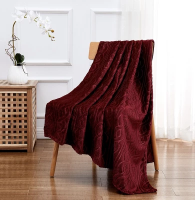 Kate Aurora Ultra Soft & Plush Cable Geometric Designed Embossed Fleece Accent Throw Blanket 6 Kate Aurora Ultra Soft & Plush Cable Geometric Designed Embossed Fleece Accent Throw Blanket - Image 6